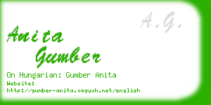 anita gumber business card